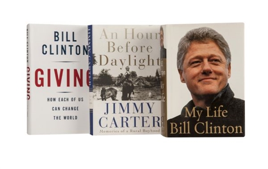 Democrat Lot of (3) Signed Books: Bill Clinton (2) & Jimmy Carter